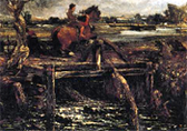 detail from Constable's 'The Leaping Horse', 1825