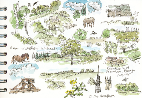 sketches from the London train