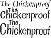 Chickenproof lettering