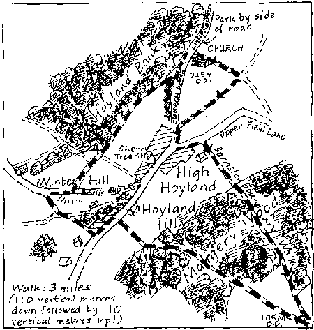 High Hoyland map