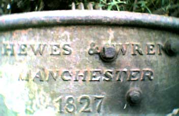 Maker's plate, Kirkthorpe Weir sluice gate